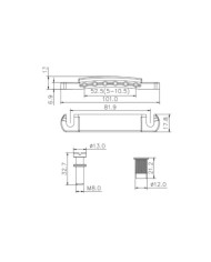 Tune‑O‑Matic Bridge & Stop Tailpiece – Chrome, Black, Gold, Bronze, Aged or Rainbow- Guyker