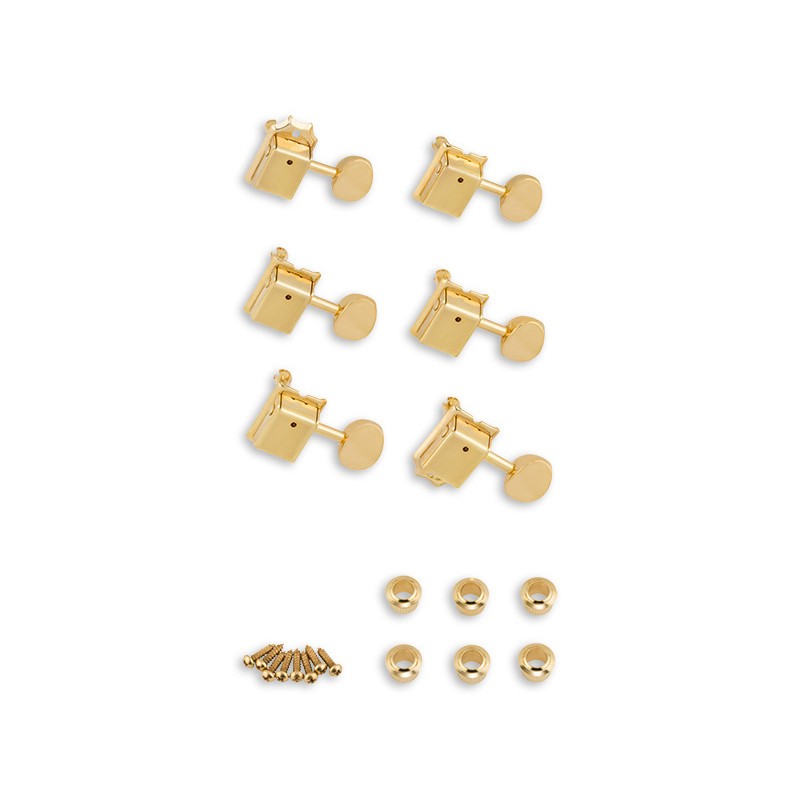 Fender Vintage Style Gold Machine Heads, 6 in Line