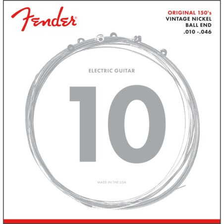 CORDES FENDER® ORIGINAL PURE NICKEL 150 R GUITAR 010-046