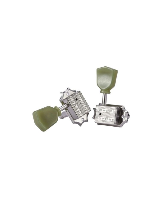 Mécaniques Guyker Vintage Tulipe – Chrome / Nickel – Accordage guitare Les Paul