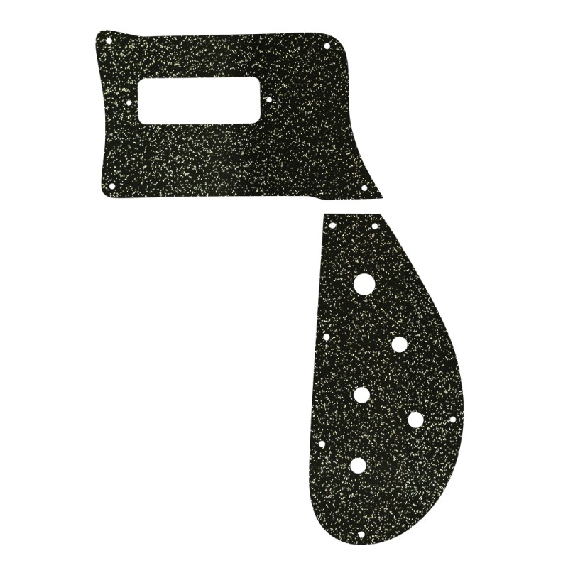PICKGUARD POUR RICKEBACKER BASS NOIR PAILLETTE