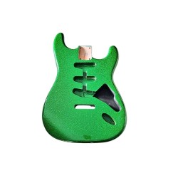 Corps Stratocaster Sparkle Green devant