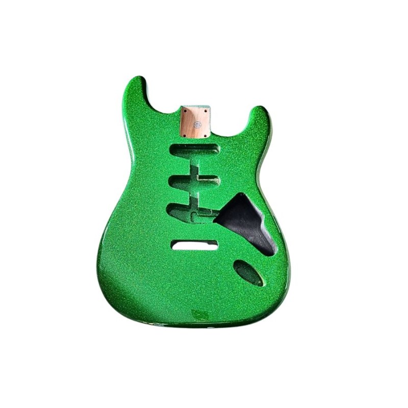 Corps Stratocaster Sparkle Green devant