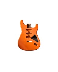 Corps Stratocaster Capri Orange, SSS-en frêne 3p