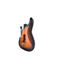 Corps Stratocaster Amber to clear burst, SSS-en frêne 3p