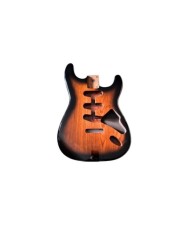 Stratocaster body Amber to Clear Burst finish -Swamp Ash 3 pieces