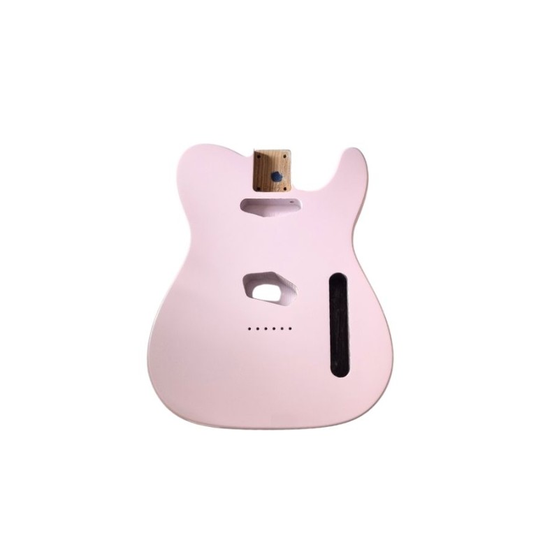 Corps Telecaster Metallic pink, SS-en frêne 3p