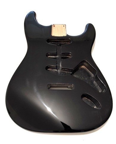 BLACK S-Style body, 3-piece alder, Gloss varnish