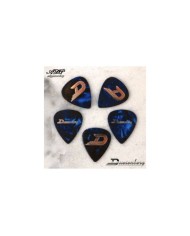 copy of 5 Mediators Duesenberg  Cellulo Shell Picks heavy 0,95 Blue Pearl