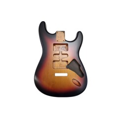 Stratocaster body, HSH pickups, 3-tone Sunburst