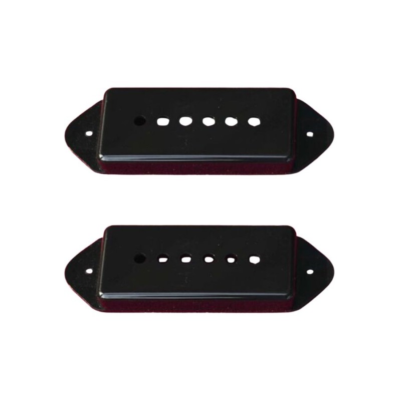 Cache Micro Noir P90-Dog Ear Remplacement pour Gibson Les Paul Junior