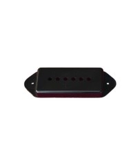 Schwarze P90-Dog-Ear-Pickupkappe als Ersatz für Gibson Les Paul Junior