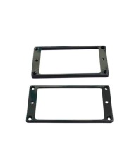 2 konturierte Humbucker-Montagerahmen, schwarz, flache Ober- und Unterseite, 5+2 mm, SET MR-5B