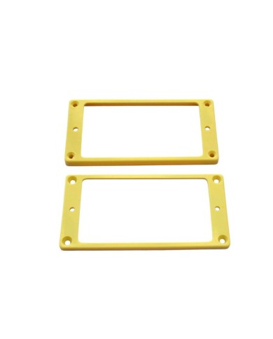 2 Konturen Humbucker-Montagerahmen, Creme, flache Ober- und Unterseite, 5+2mm, SET MR-5C