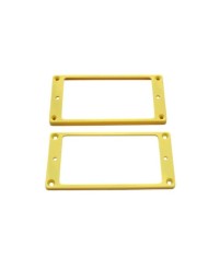 2 Contours Humbucker Cream Flat Top Bottom 5+2mm Pickup Mounting Rings SET MR-5C
