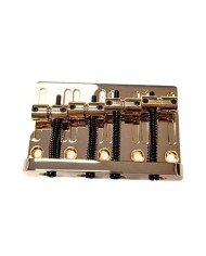 Bass bridge, 4 strings, gold finish, bright and optimized