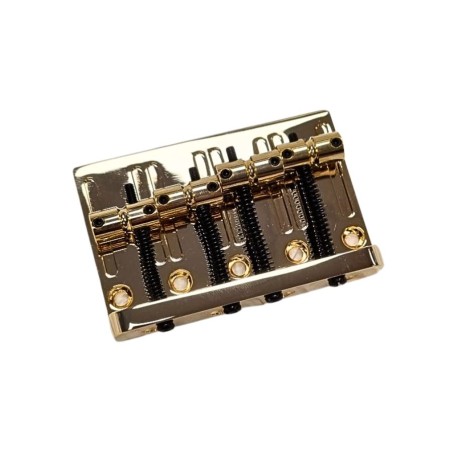 Bass bridge, 4 strings, gold finish, bright and optimized