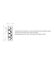 Halon® Bass VI FENDER® Style Bridge Chrome  (US size)