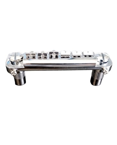 Verchromte Wraparound-Bridge mit Badass-Style Saitenhalter