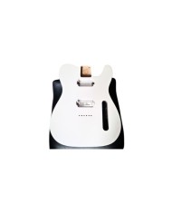 Corps Telecaster HH Blanc double binding noir