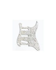 Pickguard Stratocaster USA 3 ply White Pearloid