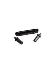 Gotoh Schwarze GE103B-T Nashville Tune-O-Matic-Brücke für LS, SG, ES, metrisch 6,4mm8M