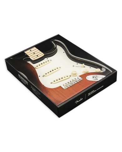 Fender vorverdrahtetes Parchment SSS-Pickguard 11 Loch für Strat, TEXAS SPECIAL Pickups