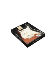 Pickguard Parchment Fender® pre-cablé SSS 11H pour Strat®, micros TEXAS SPECIAL