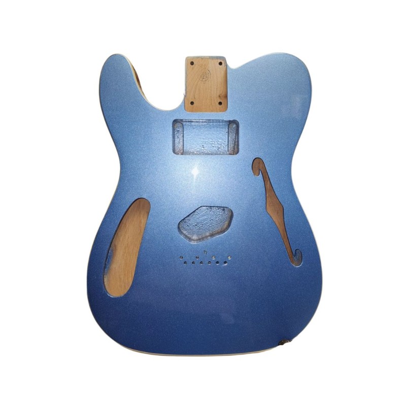 Corps Telecaster gaucher Thinline , Metallic Blue