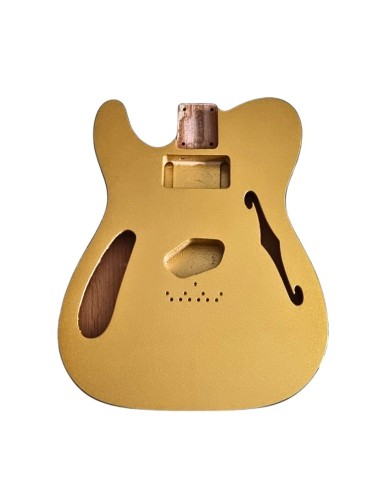 Linkshänder Telecaster Thinline Korpus, Gold Top