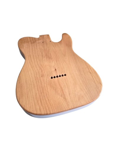 Linkshänder Telecaster Thinline Korpus, Gold Top, einfaches schwarzes Binding