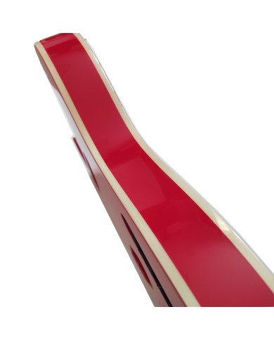 Telecaster-Korpus Sparkle Rot, doppeltes Binding, 3-teilig Erle