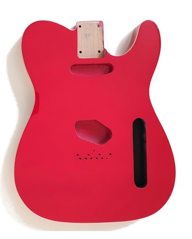 Telecaster-Korpus Sparkle Rot, doppeltes Binding, 3-teilig Erle