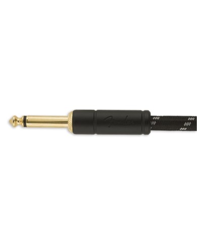 Fender Deluxe Series Instrumentenkabel gerade (3m) schwarzes Tweed