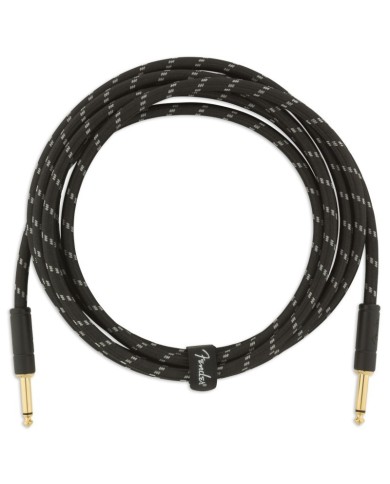Fender Deluxe Series Instrumentenkabel gerade (3m) schwarzes Tweed