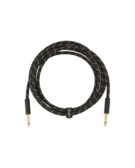 Fender Deluxe Series Instrumentenkabel gerade (3m) schwarzes Tweed