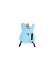 Corps Telecaster Aulne 3 pièces, Sonic Blue et double binding,