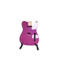 Corps Telecaster Sparkle Violet, double binding, Aulne 3 pièces