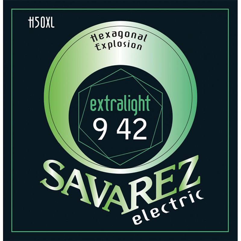 CORDES ÉLECTRIQUE EXTRALIGHT 009-042 SAVAREZ® HEXAGONAL EXPLOSION