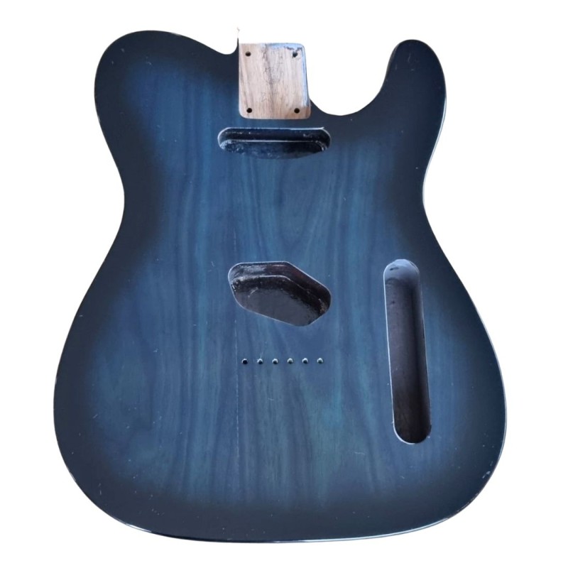 Corps Telecaster Blue Burst, vernis poly gloss