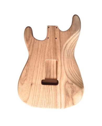 Stratocaster-Korpus aus gerösteter Esche, 2-teilig, unlackiert, leicht