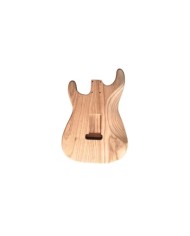 Corps Stratocaster en frêne toréfié, 2 pièces, non vernis, léger