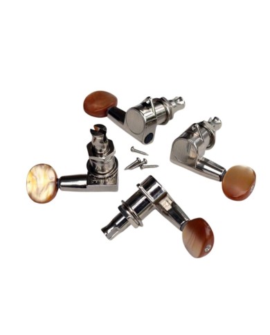Kluson 2+2 bernsteinfarbener Knopf für Duesenberg Violin MB22N