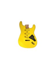 Corps Stratocaster aulne 2 pièces Vernis SSS, Graffiti Yellow