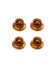 4 Plexi Metric Size Hut-Form Tophat Vintage Gold Bell Knobs LP Les Paul SG