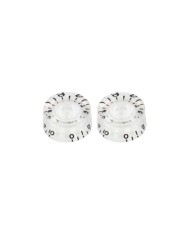 2x Vintage-Style Speed Knobs Transparent inchSize für 24-splined Schaft für Gibson LP SG