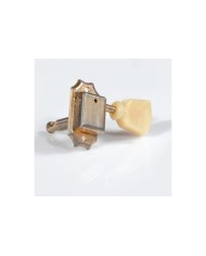 Faber Machine Heads, tulip button, 3+3, aged gold