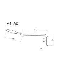 Vintage Stratocaster 5mm Metric Chrome Tremolo Arm