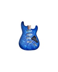 Corps Stratocaster Blue Paisley, Aulne 2 pièces
