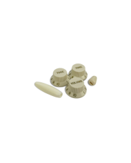 Stratocaster Knobs Set USA Parchment AllParts